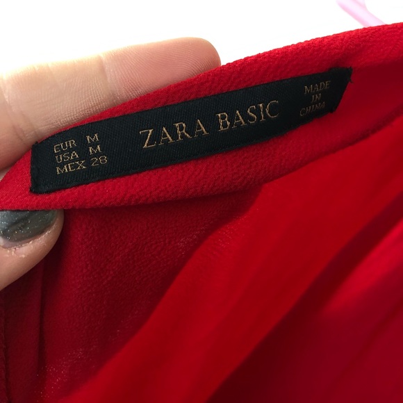 Zara red short romper (one piece) - Picture 7 of 8